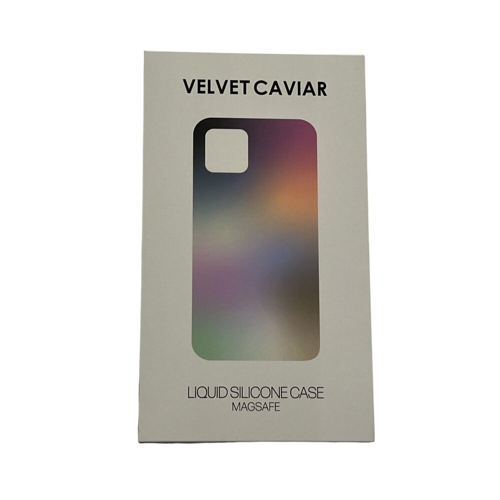 Velvet Caviar Liquid Silicone Case - Purple, Green & Orange Gradient